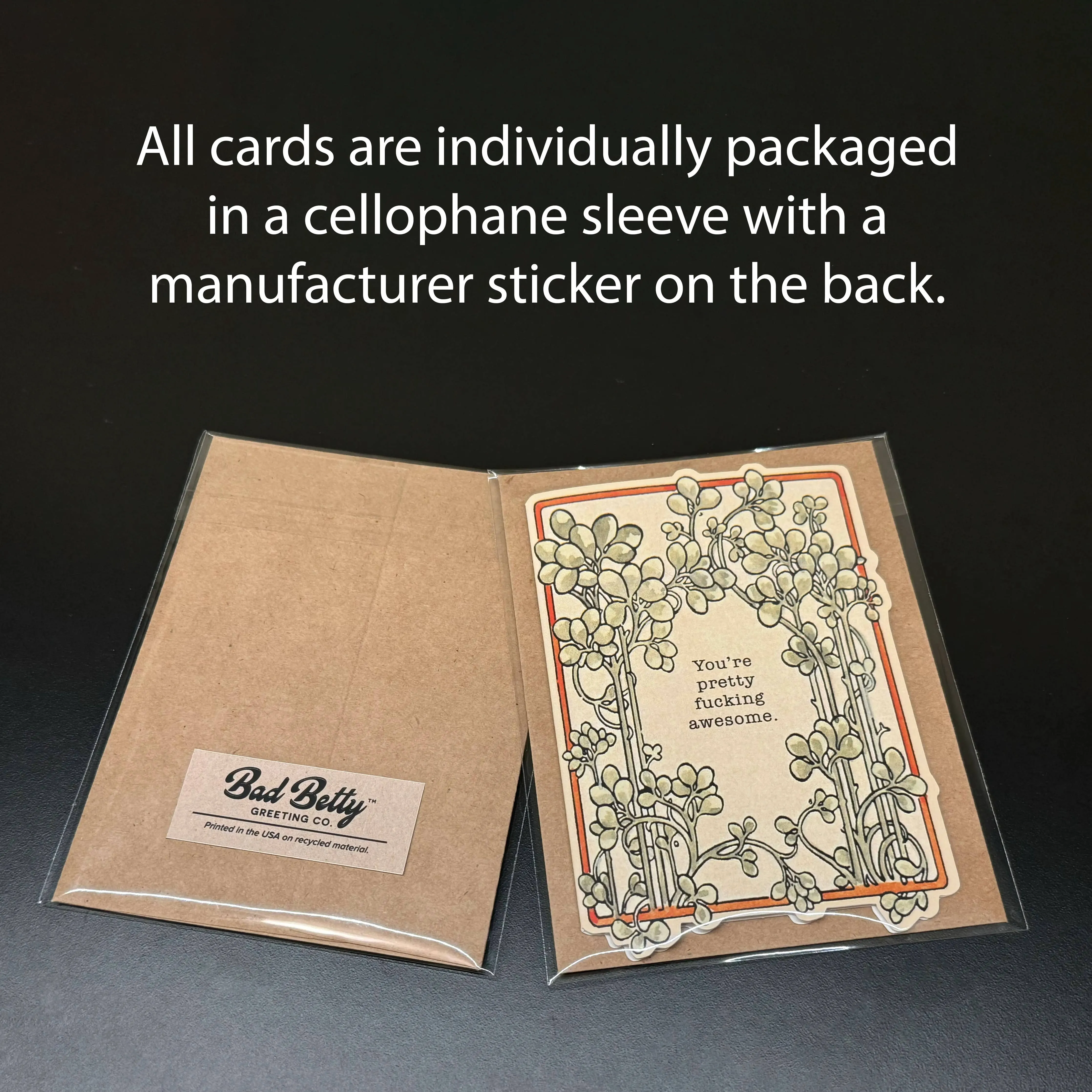 Happy Holidays & Shit Christmas Card sold by Brightside Boutique product image thumbnail 5