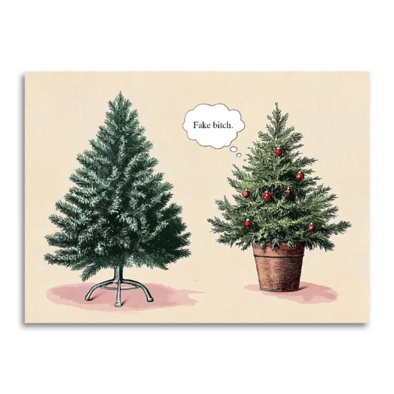 Fake Bitch Christmas Card sold by Brightside Boutique