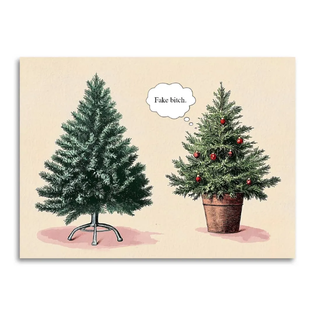 Fake Bitch Christmas Card sold by Brightside Boutique