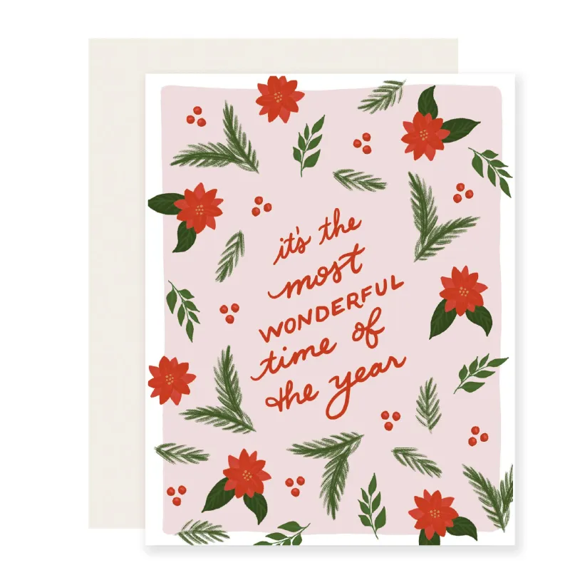 Most Wonderful Time Of The Year Card sold by Brightside Boutique
