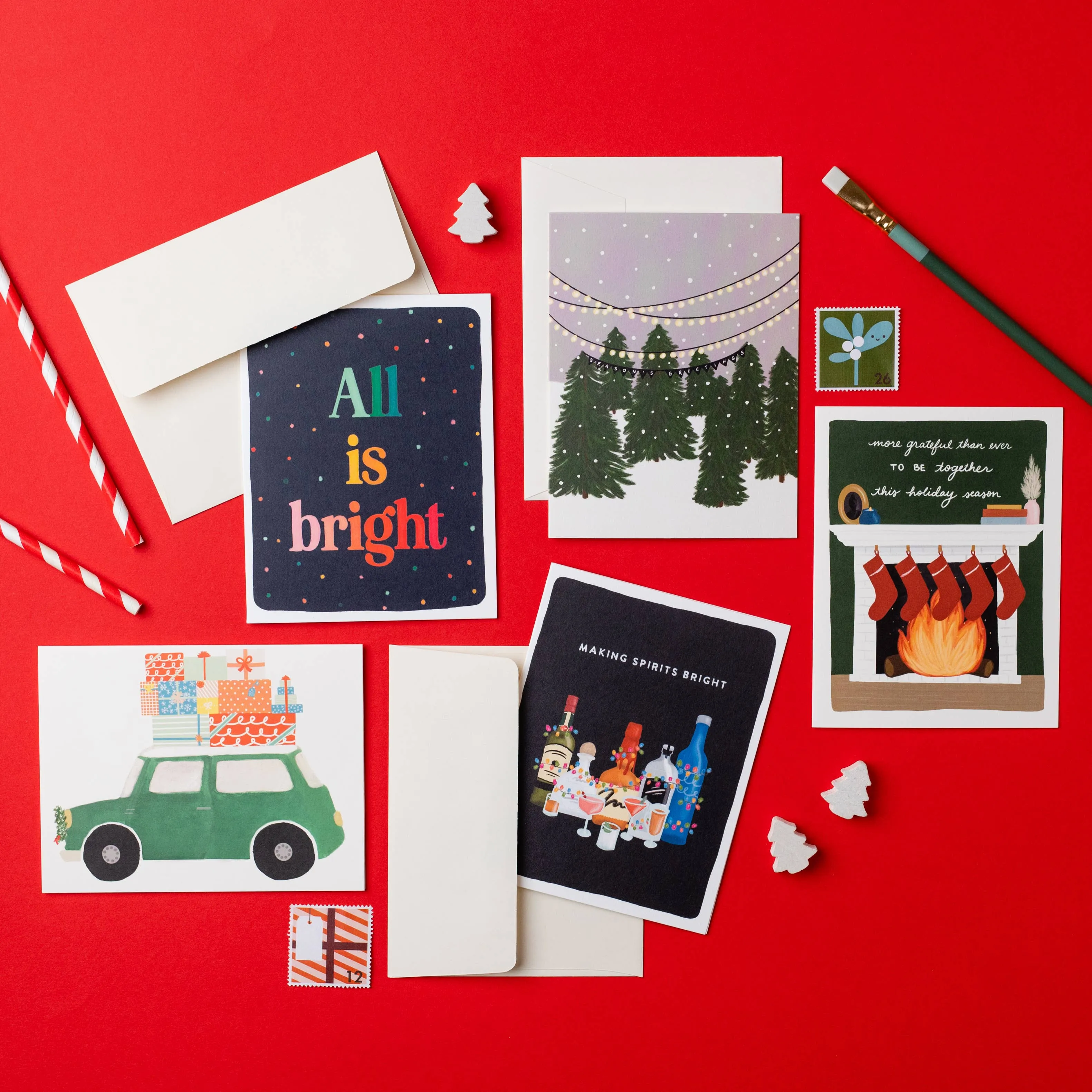 All is Bright Greeting Card sold by Brightside Boutique product image thumbnail 2