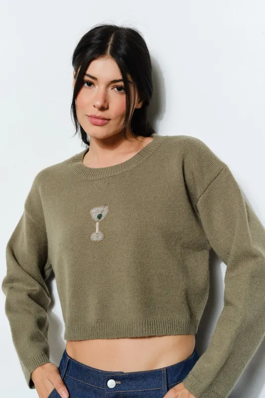 Addison Martini Sweater made by Brightside Boutique