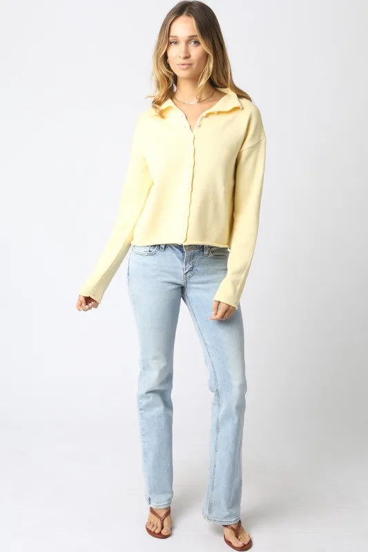 Elisa Button Knit Top made by Olivaceous