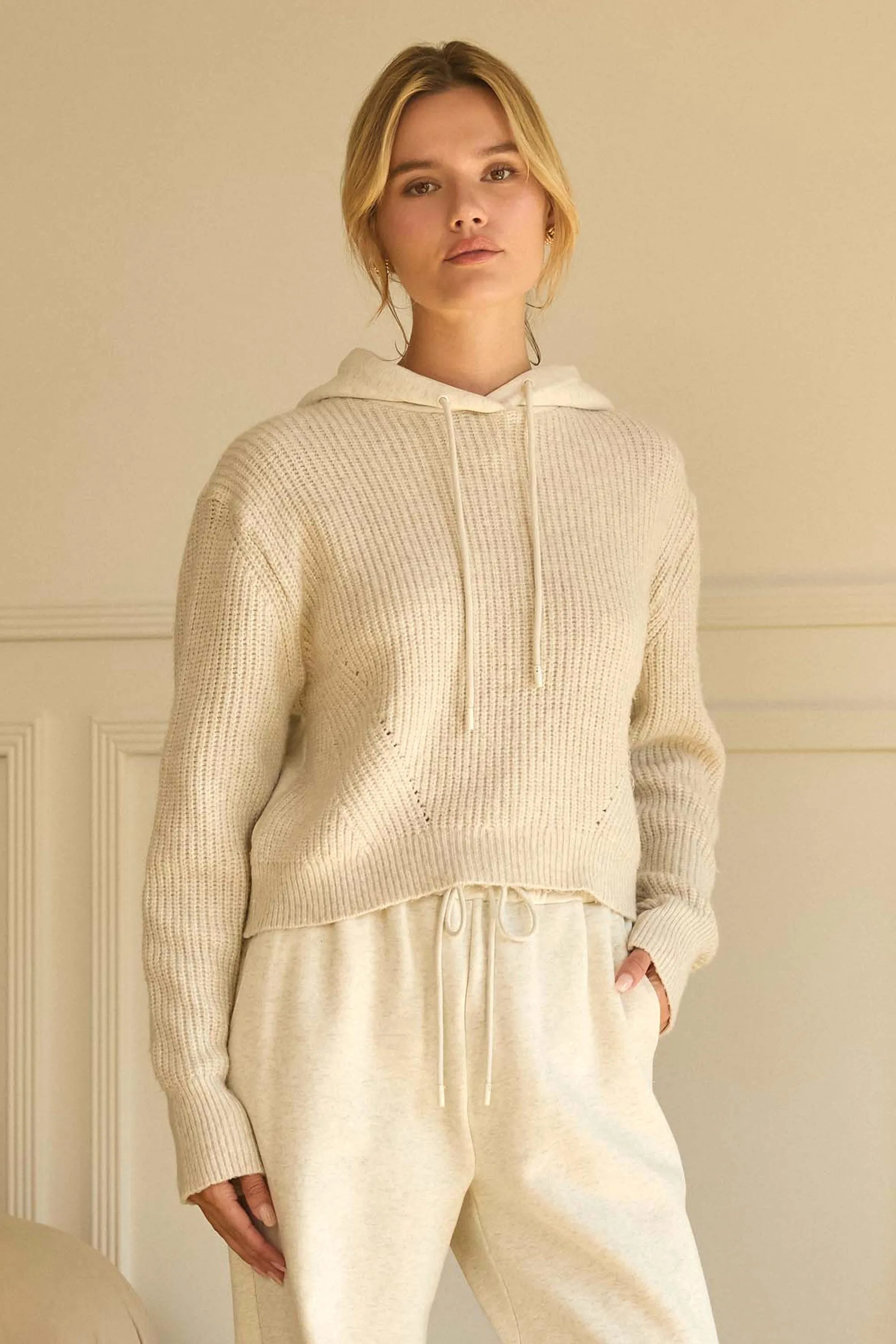 Gracie Knitted Hoodie sold by Brightside Boutique