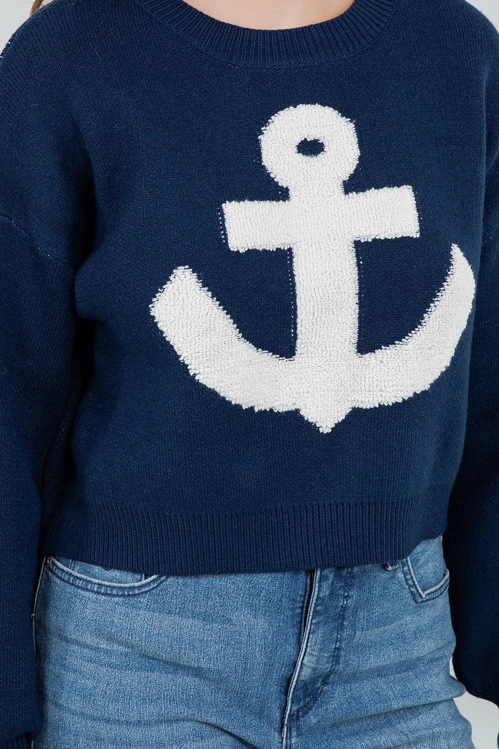 Royal Anchor Sweater sold by Brightside Boutique product image thumbnail 3