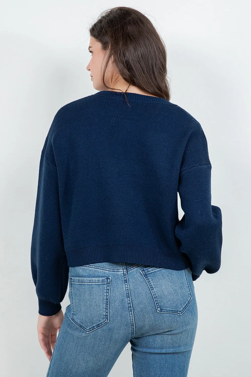 Royal Anchor Sweater sold by Brightside Boutique product image thumbnail 2