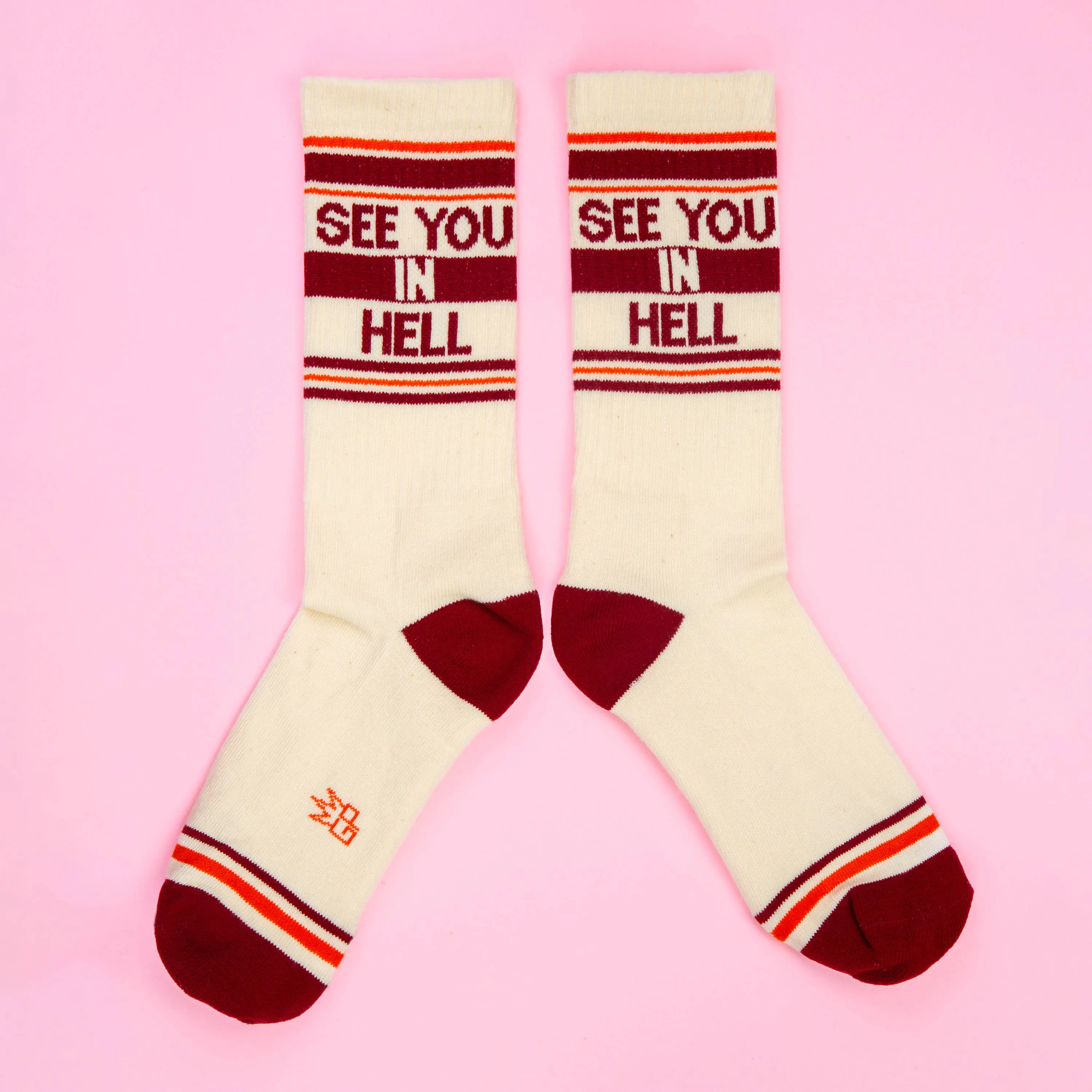 See You in Hell Gym Crew Socks sold by Brightside Boutique product image thumbnail 5