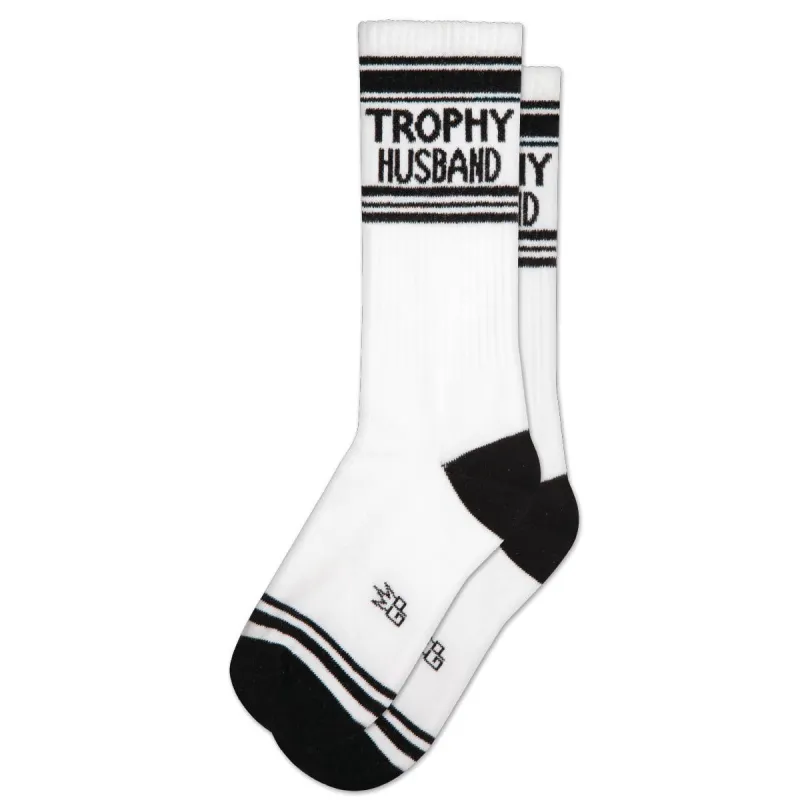 Trophy Husband Gym Crew Socks sold by Brightside Boutique