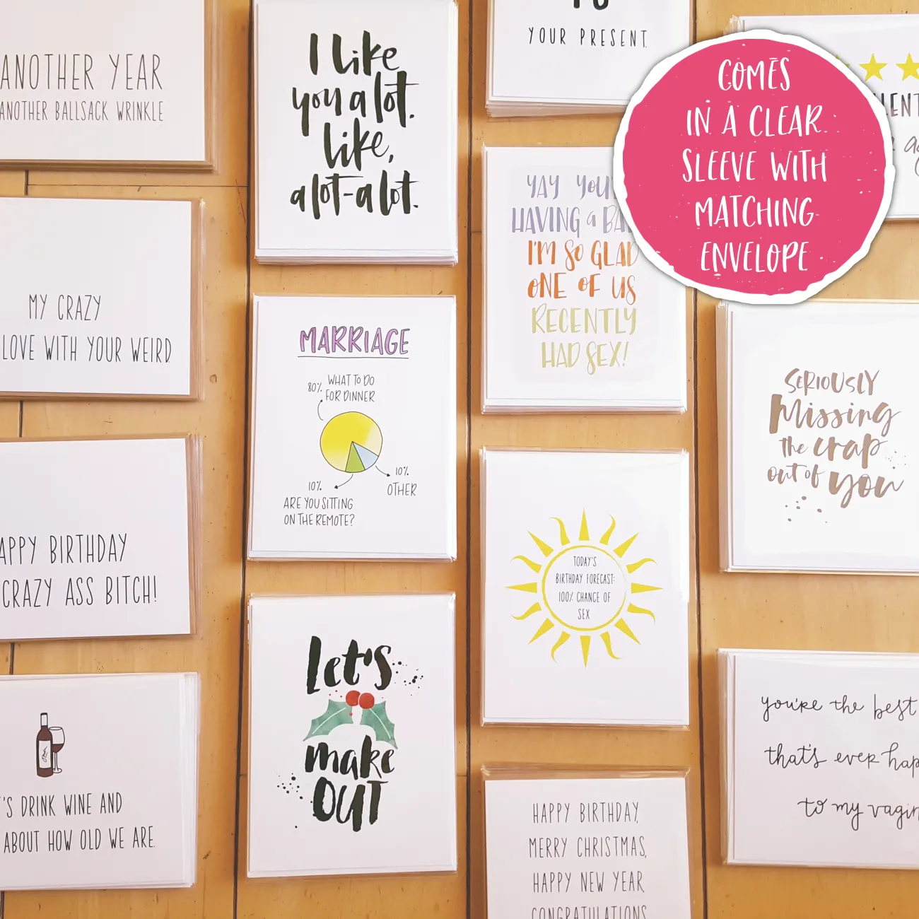 Also, Nice Butt Funny Birthday Card sold by Brightside Boutique product image thumbnail 4