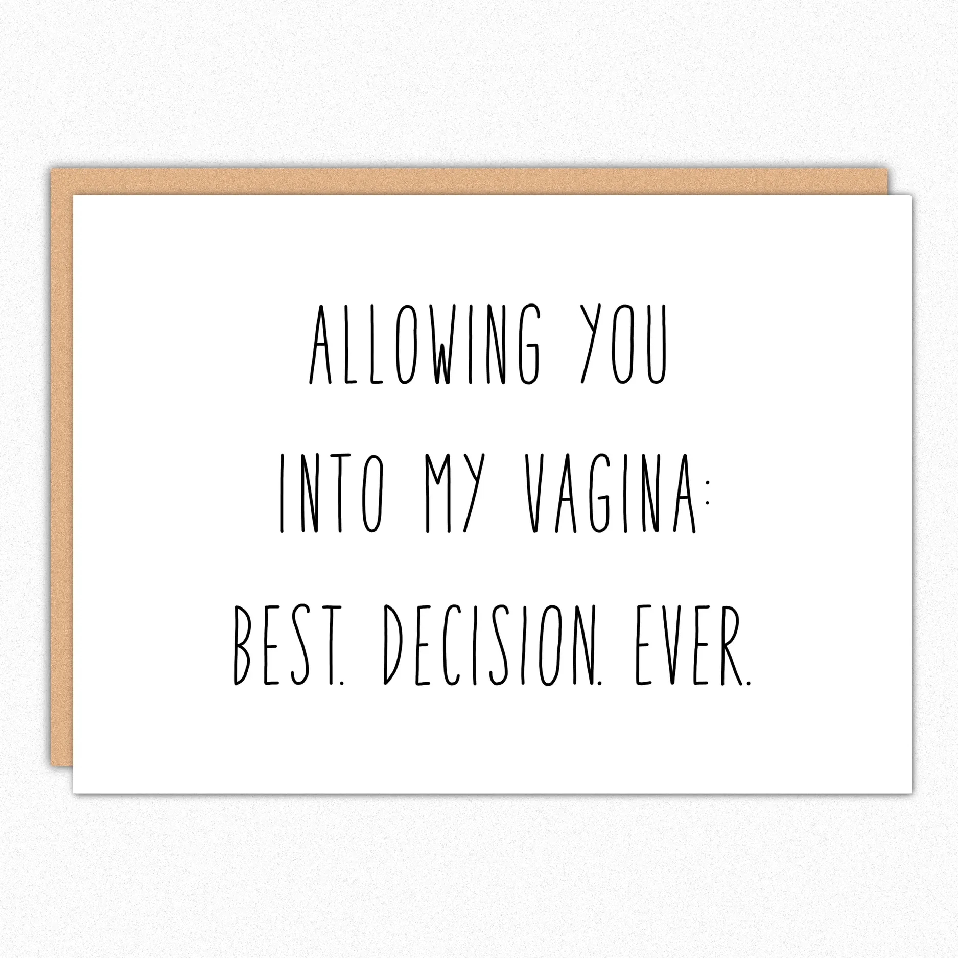 Best Decision Ever Valentines Card sold by Brightside Boutique