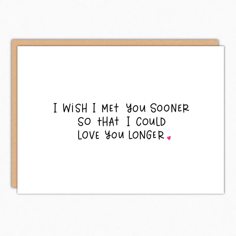Met You Sooner Valentines Card sold by Brightside Boutique