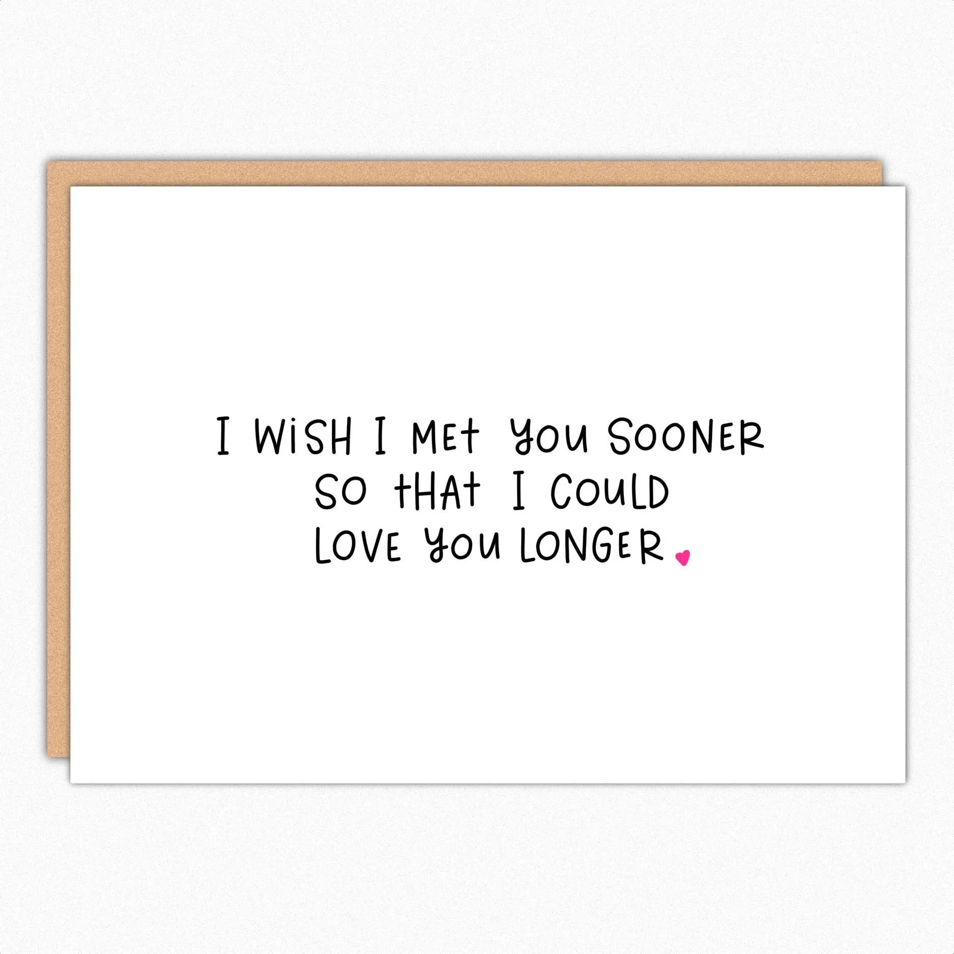 Met You Sooner Valentines Card sold by Brightside Boutique