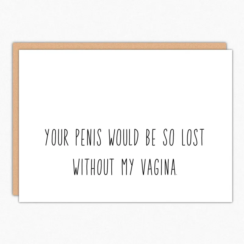 So Lost Without… Valentine Card sold by Brightside Boutique