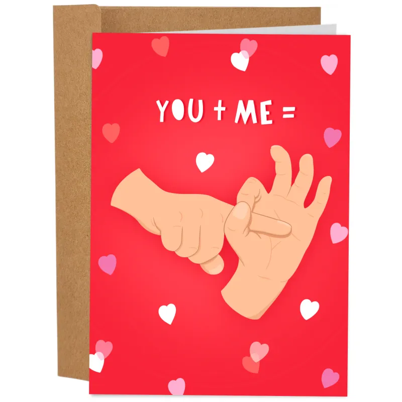 You + Me Valentines Card sold by Brightside Boutique