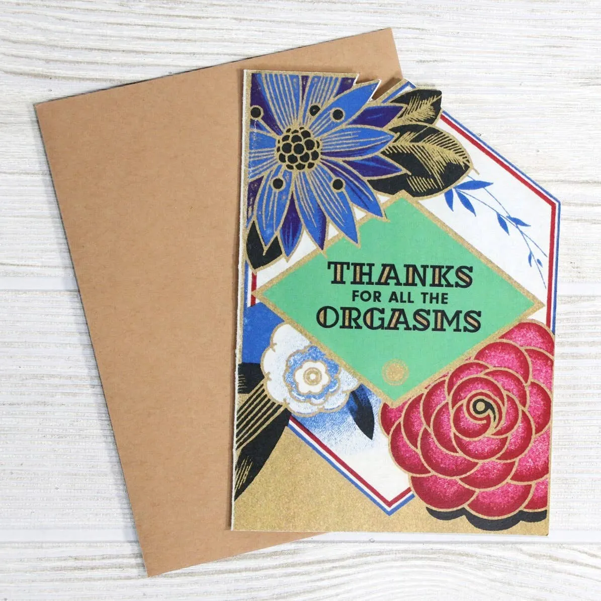 Thanks for All the Orgasms Greeting Card sold by Brightside Boutique product image thumbnail 2