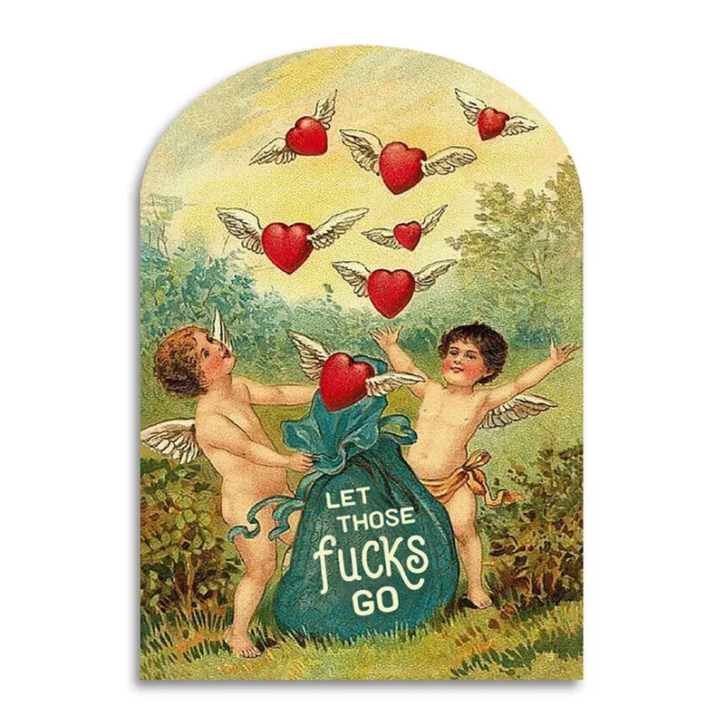 Let Those Fucks Go Greeting Card made by Brightside Boutique