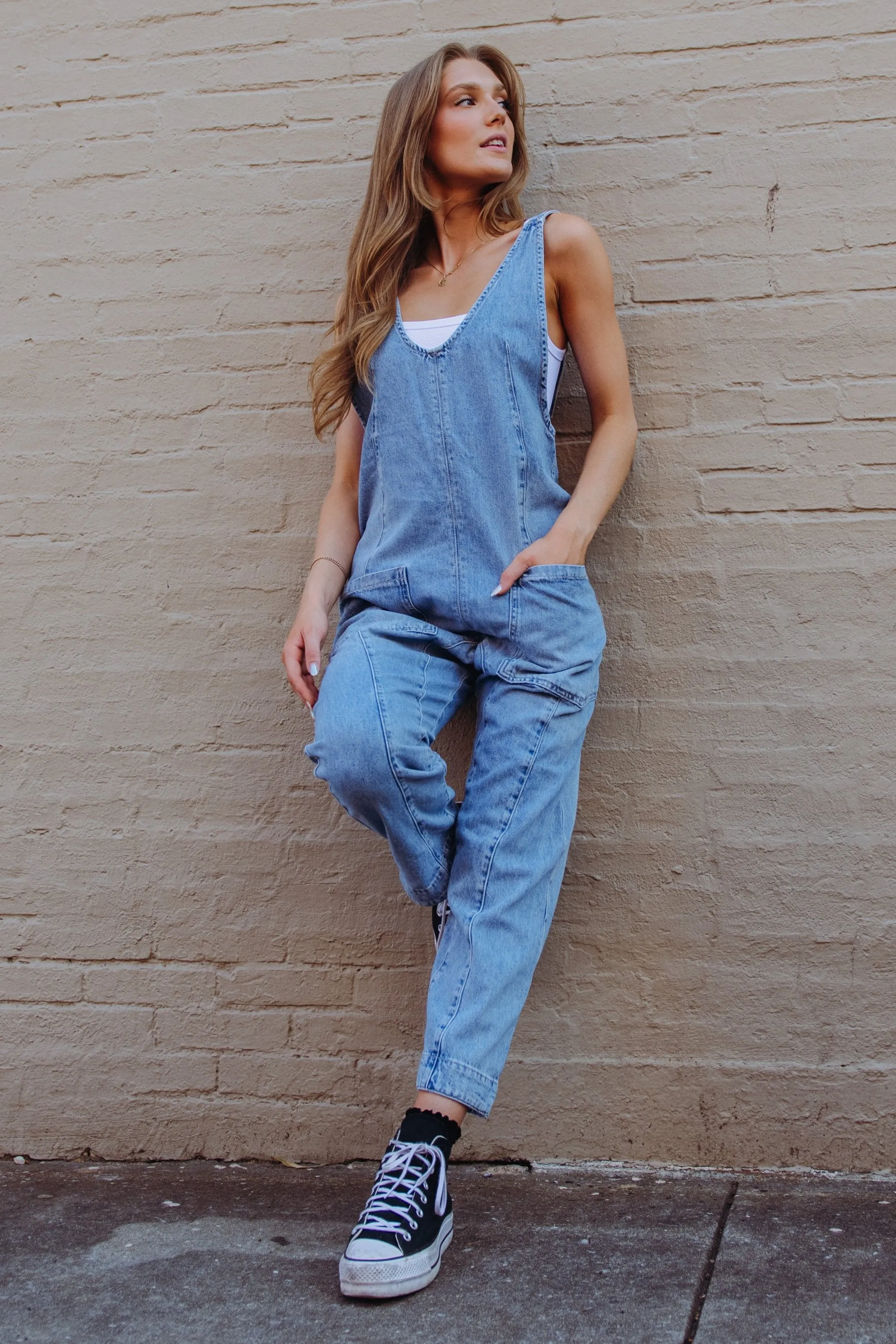 Free People High Roller Jumpsuit sold by Brightside Boutique product image thumbnail 2