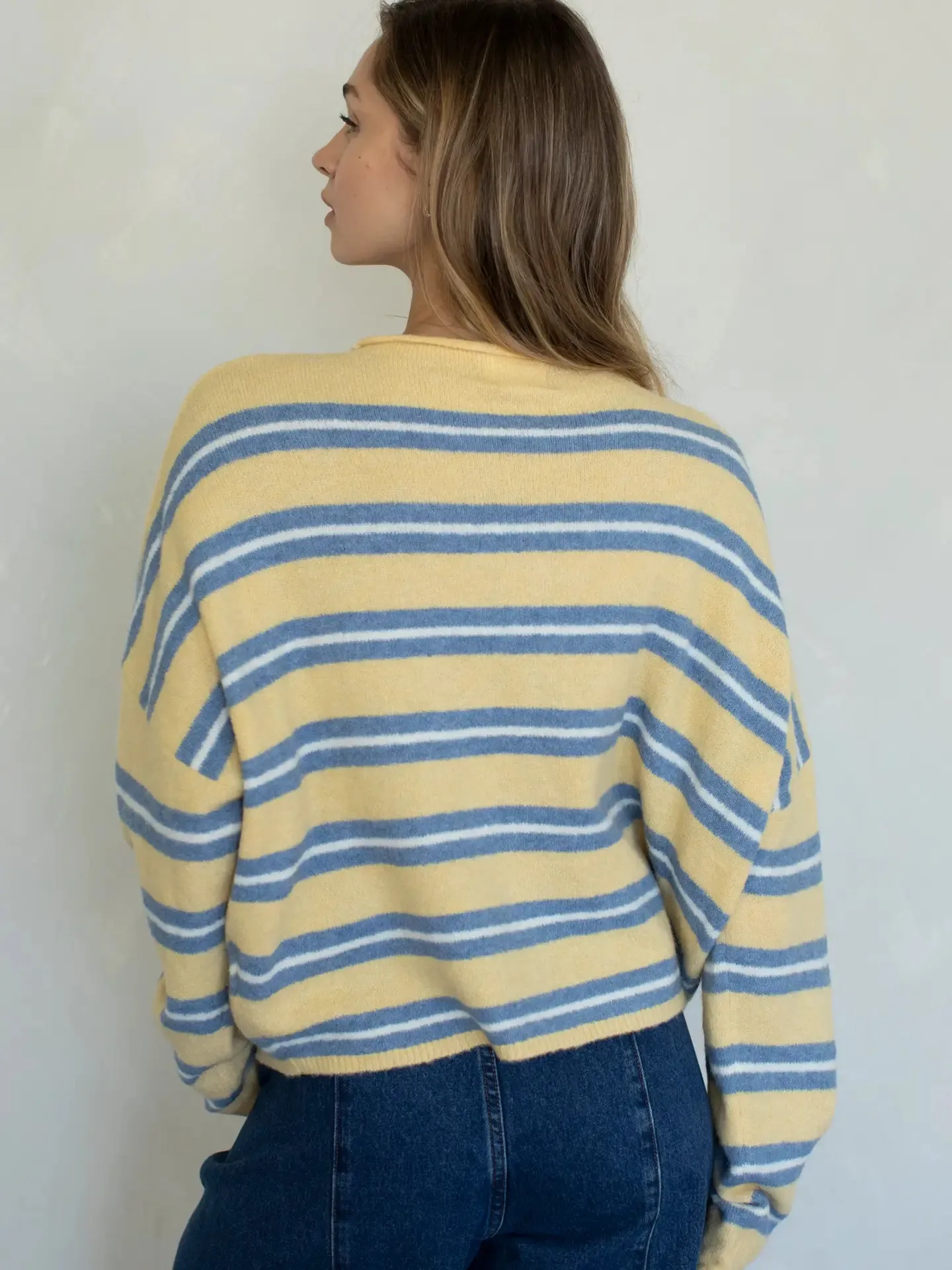 Piper Varsity Stripe Cardigan sold by Brightside Boutique product image thumbnail 5