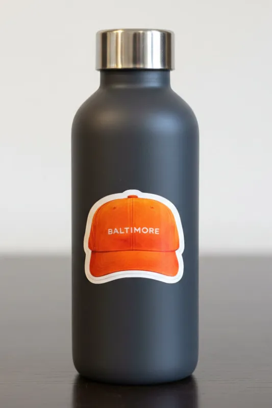 Baltimore Dad Hat Sticker made by Brightside Boutique