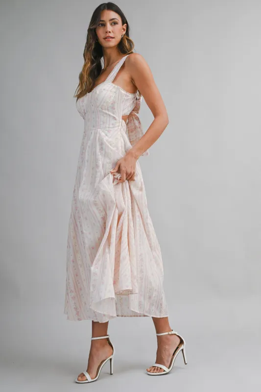 The Delilah Garden Midi Dress made by MABLE