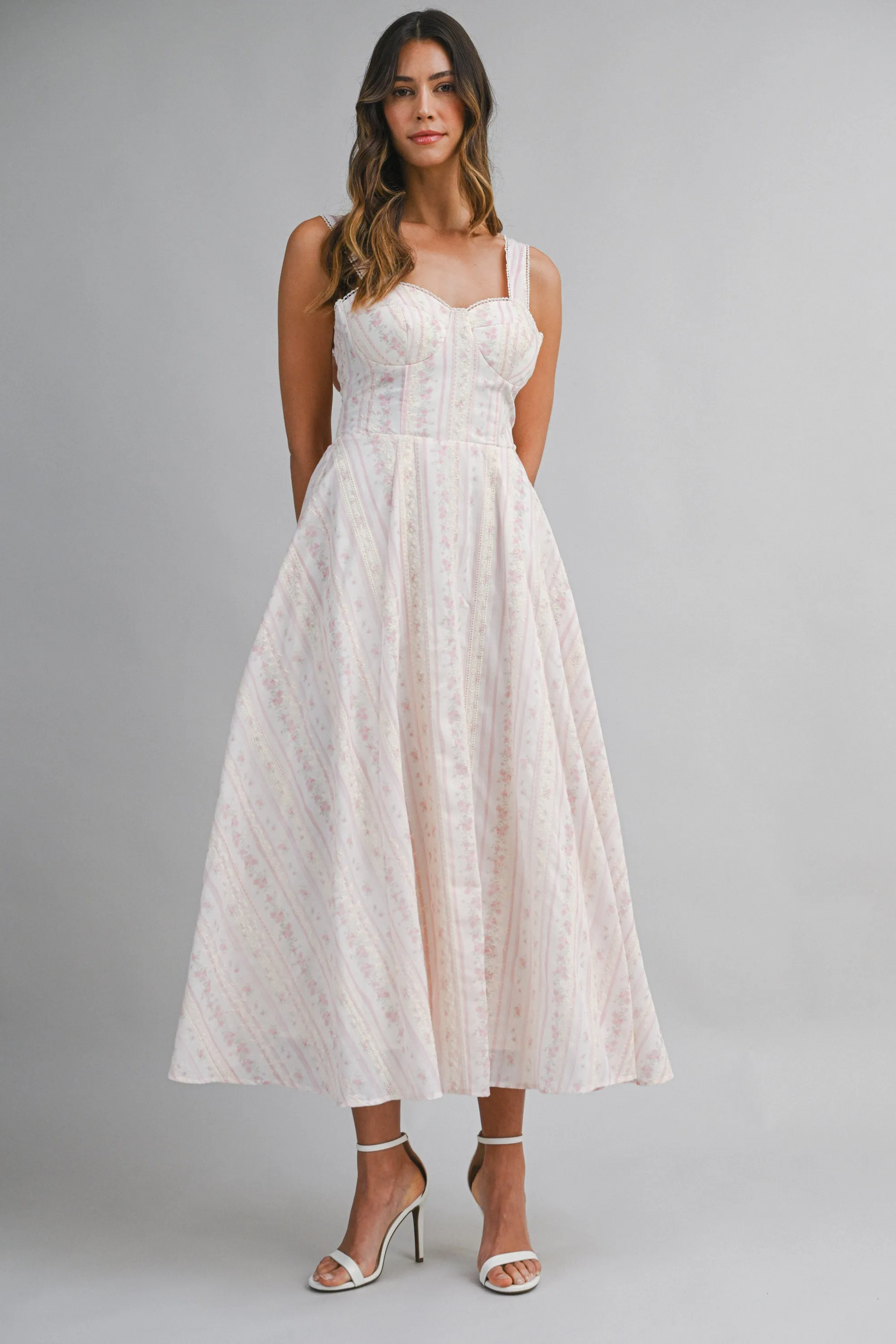 The Delilah Garden Midi Dress sold by Brightside Boutique product image thumbnail 2