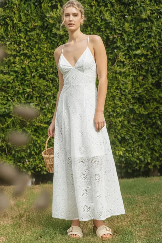The Ophelia Crochet Maxi Dress made by ILLA ILLA