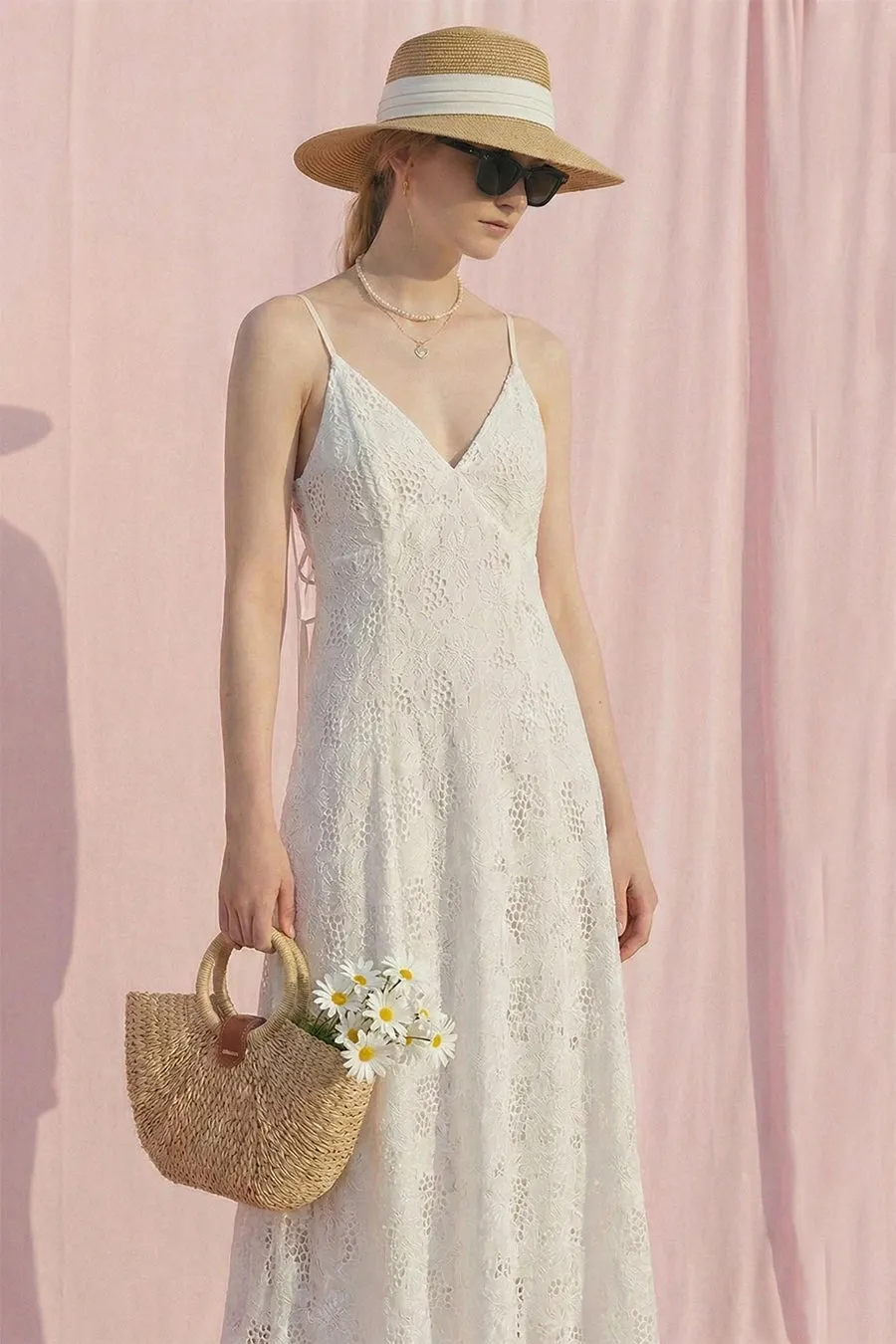 The Ophelia Crochet Maxi Dress sold by Brightside Boutique product image thumbnail 2