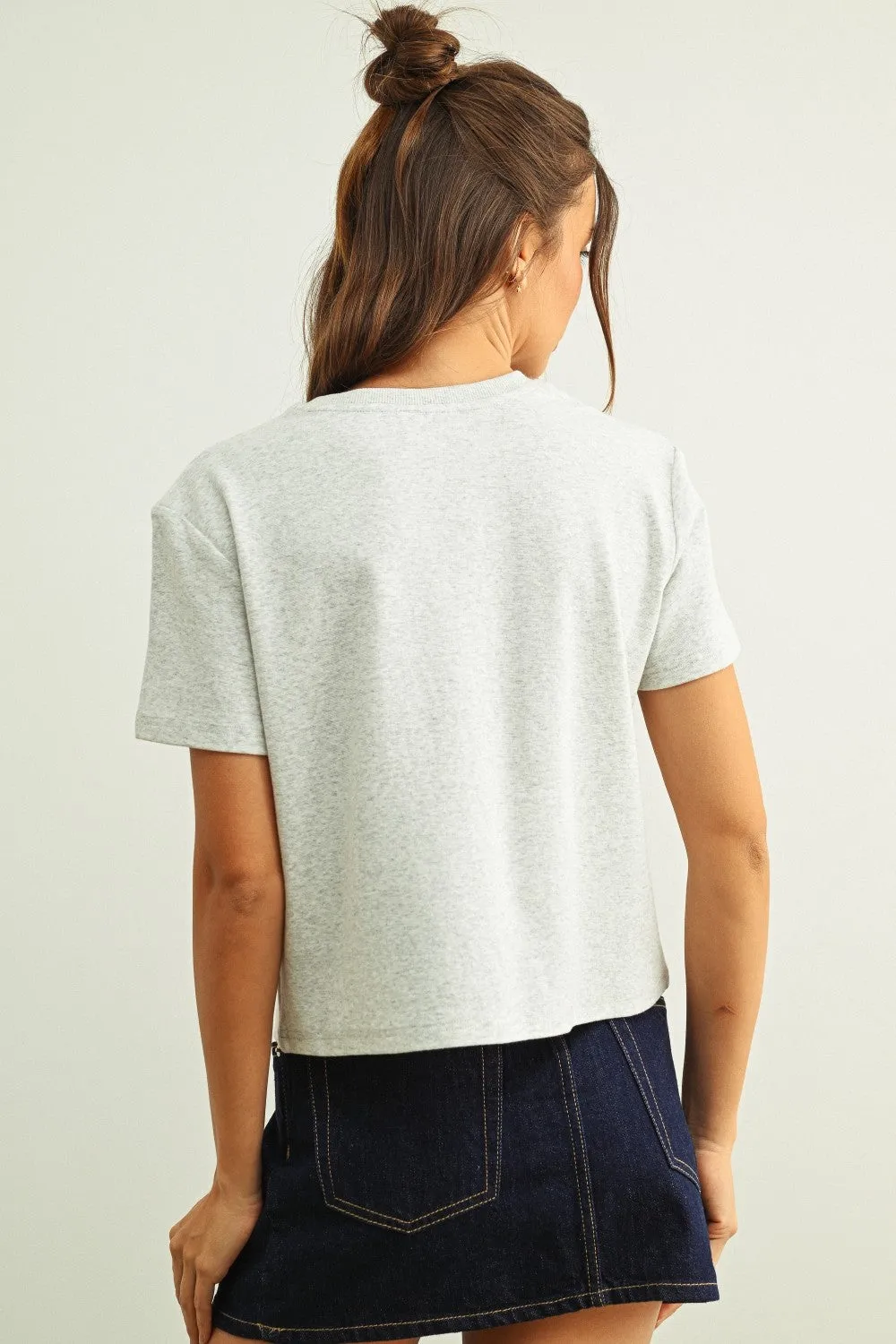 Sunday Brunch Embroidered Tee sold by Brightside Boutique product image thumbnail 3
