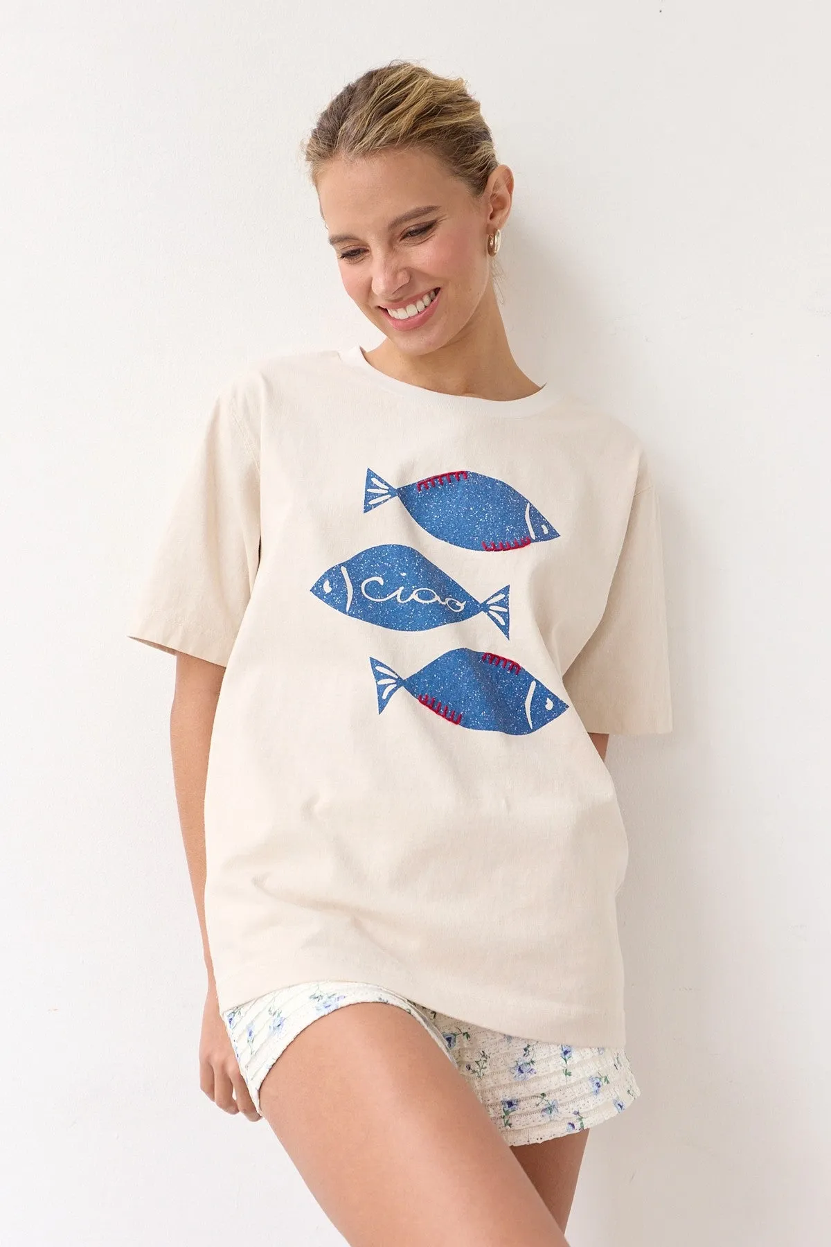 Catch of the Day Stitch Tee sold by Brightside Boutique product image thumbnail 5