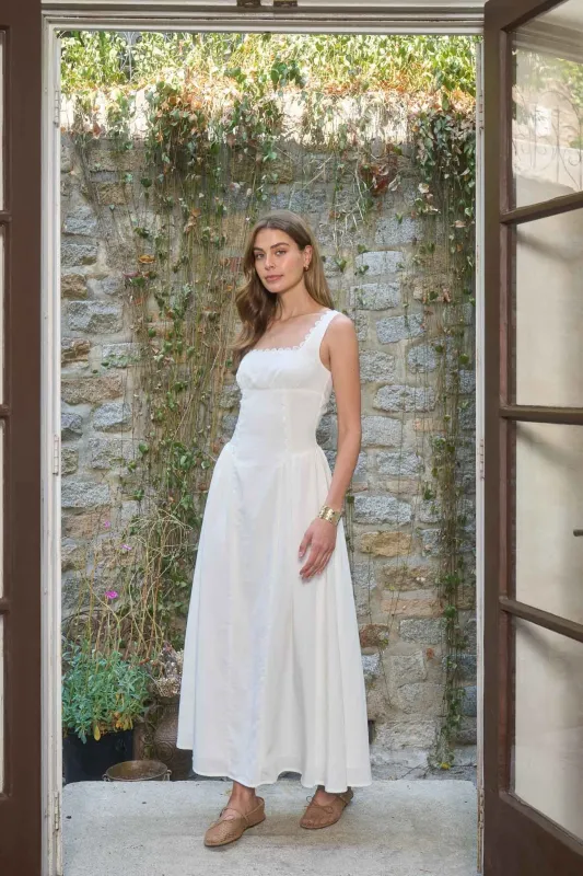 Threaded Grace Midi Dress made by Moon River