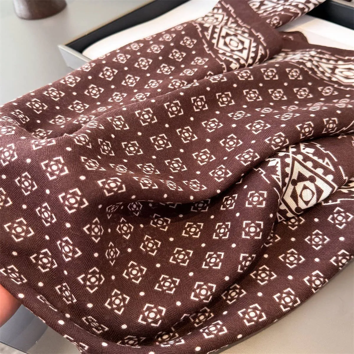 Lumière Square Scarf sold by Brightside Boutique product image thumbnail 4