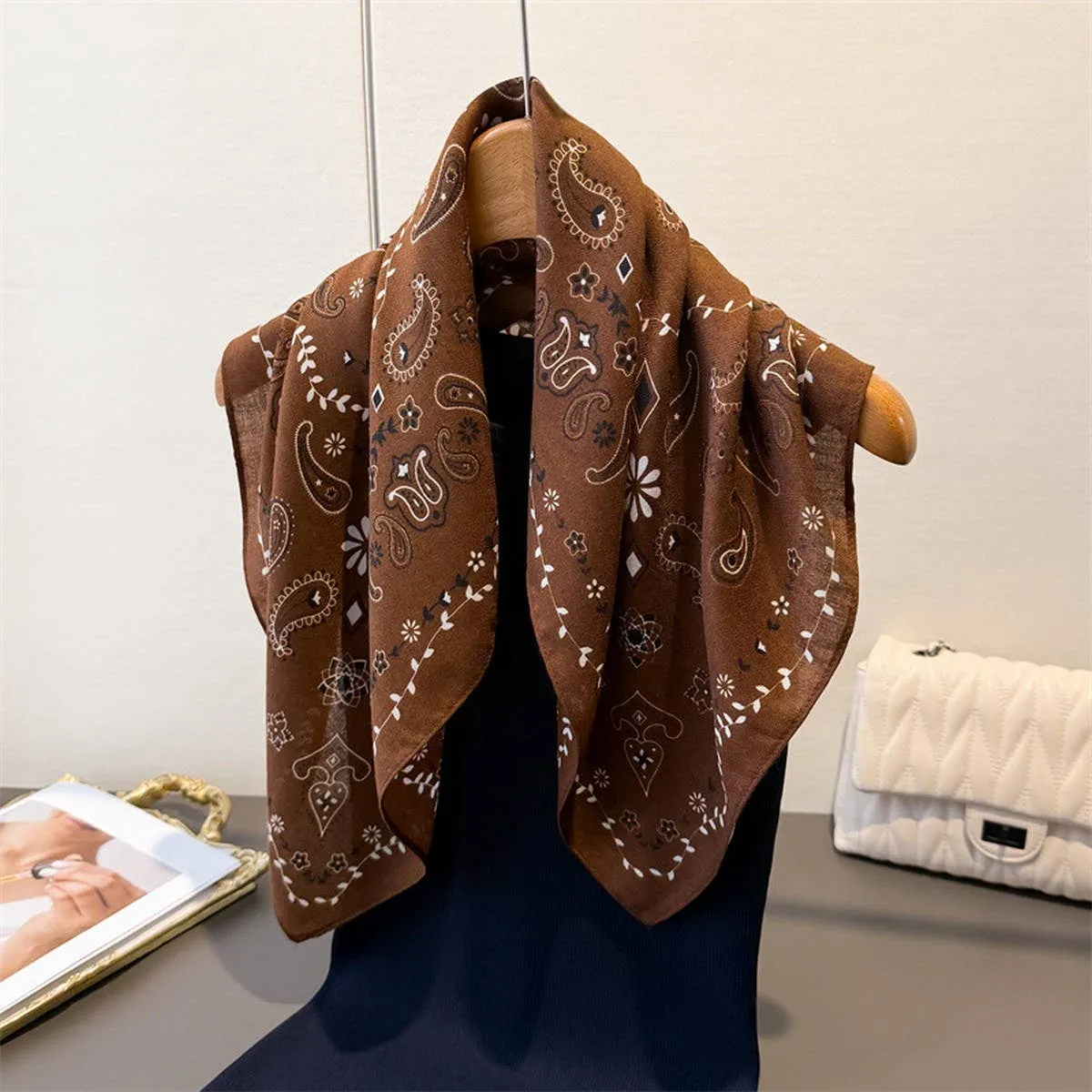 Herringbone Whisper Scarf sold by Brightside Boutique product image thumbnail 5