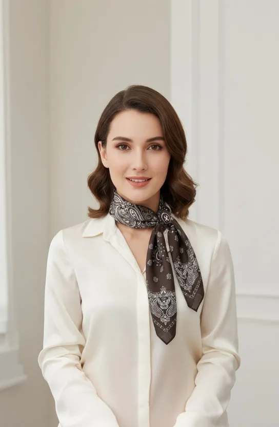 Maison Herringbone Scarf sold by Brightside Boutique product image thumbnail 2