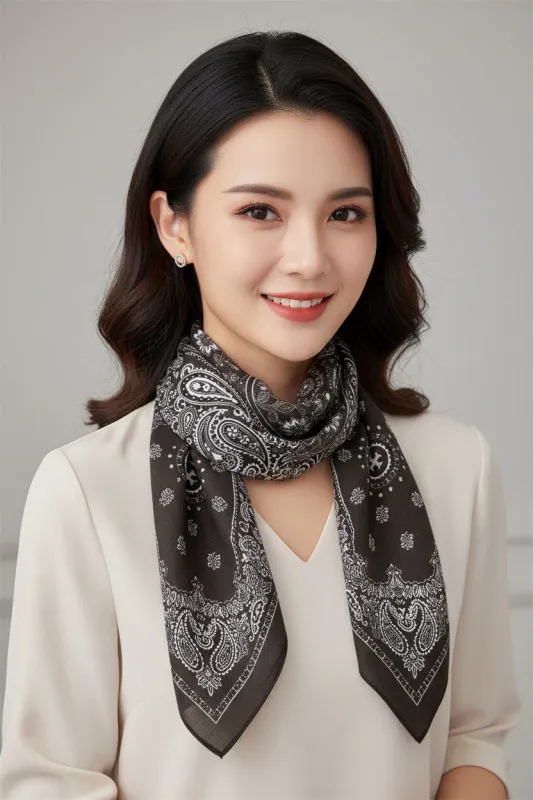 Maison Herringbone Scarf made by Brightside Boutique