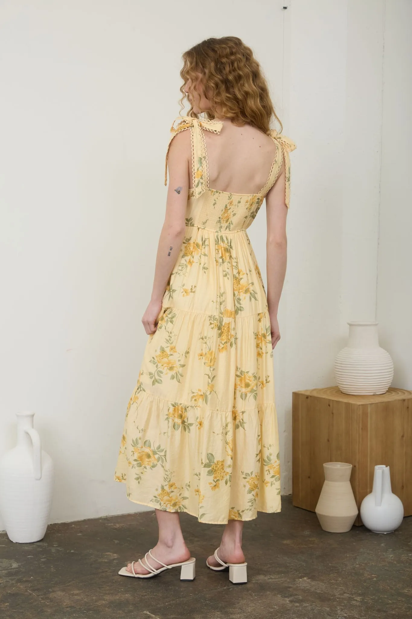 Garden Lace Midi Dress sold by Brightside Boutique product image thumbnail 2