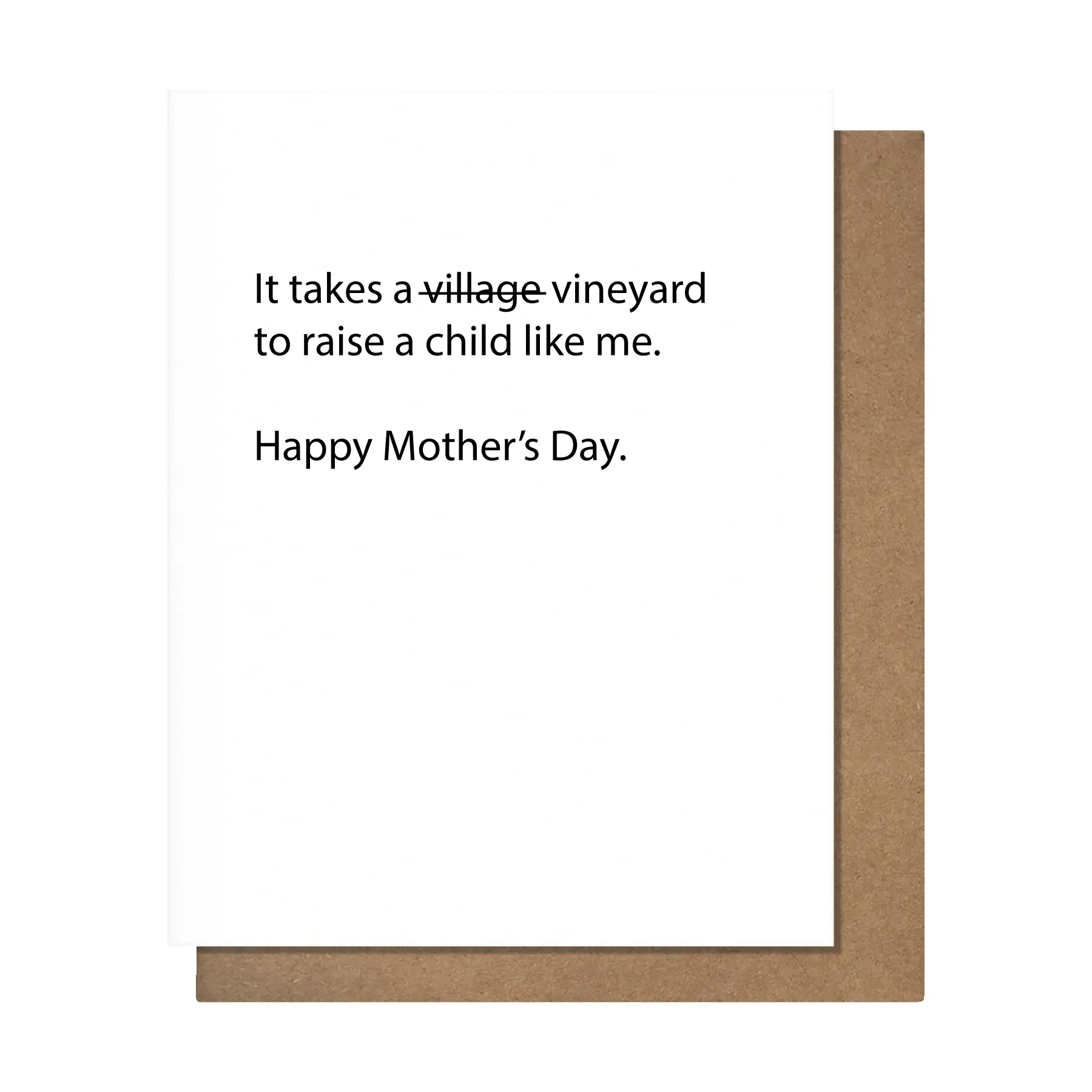 Takes A Vineyard Mother's Day Card sold by Brightside Boutique