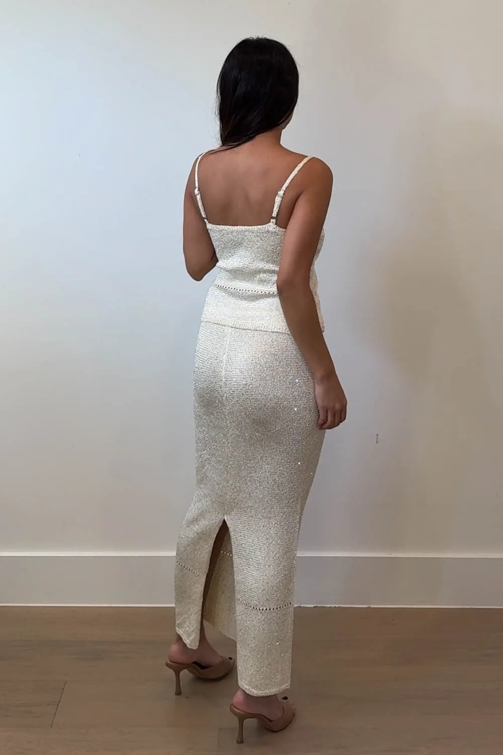 Aurora Sequin Knit Skirt Set sold by Brightside Boutique product image thumbnail 4
