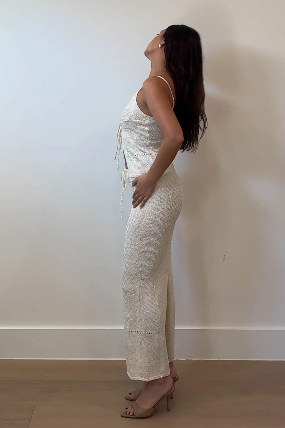 Aurora Sequin Knit Skirt Set sold by Brightside Boutique product image thumbnail 3