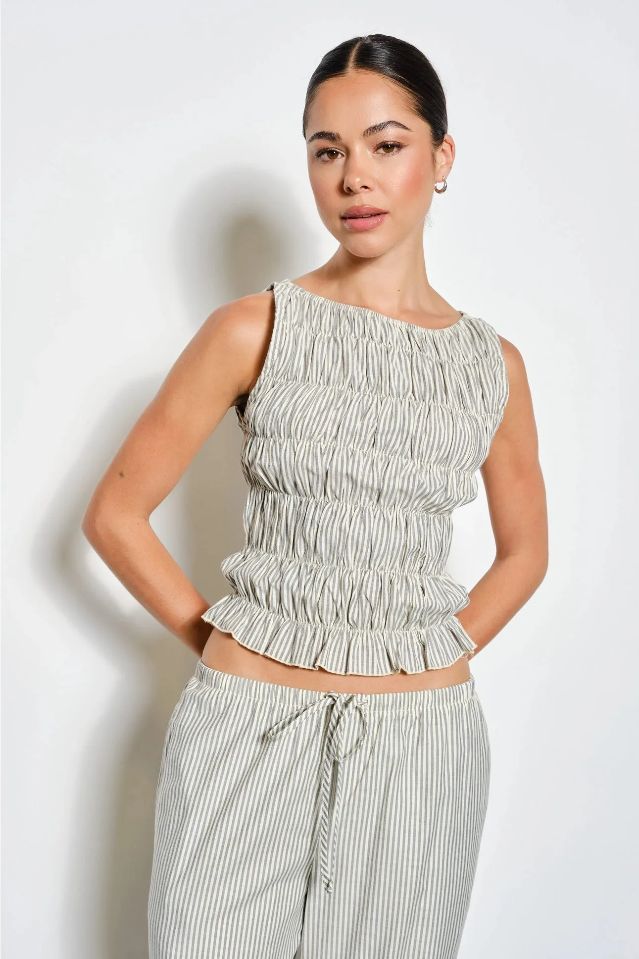 The Posey Striped Set sold by Brightside Boutique product image thumbnail 5