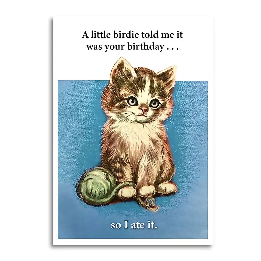 A Little Birdie Told Me It Was Your Birthday Card sold by Brightside Boutique product image thumbnail 2
