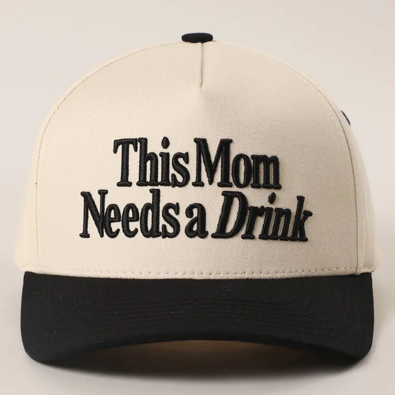 This Mom Needs a Drink Snapback made by Brightside Boutique