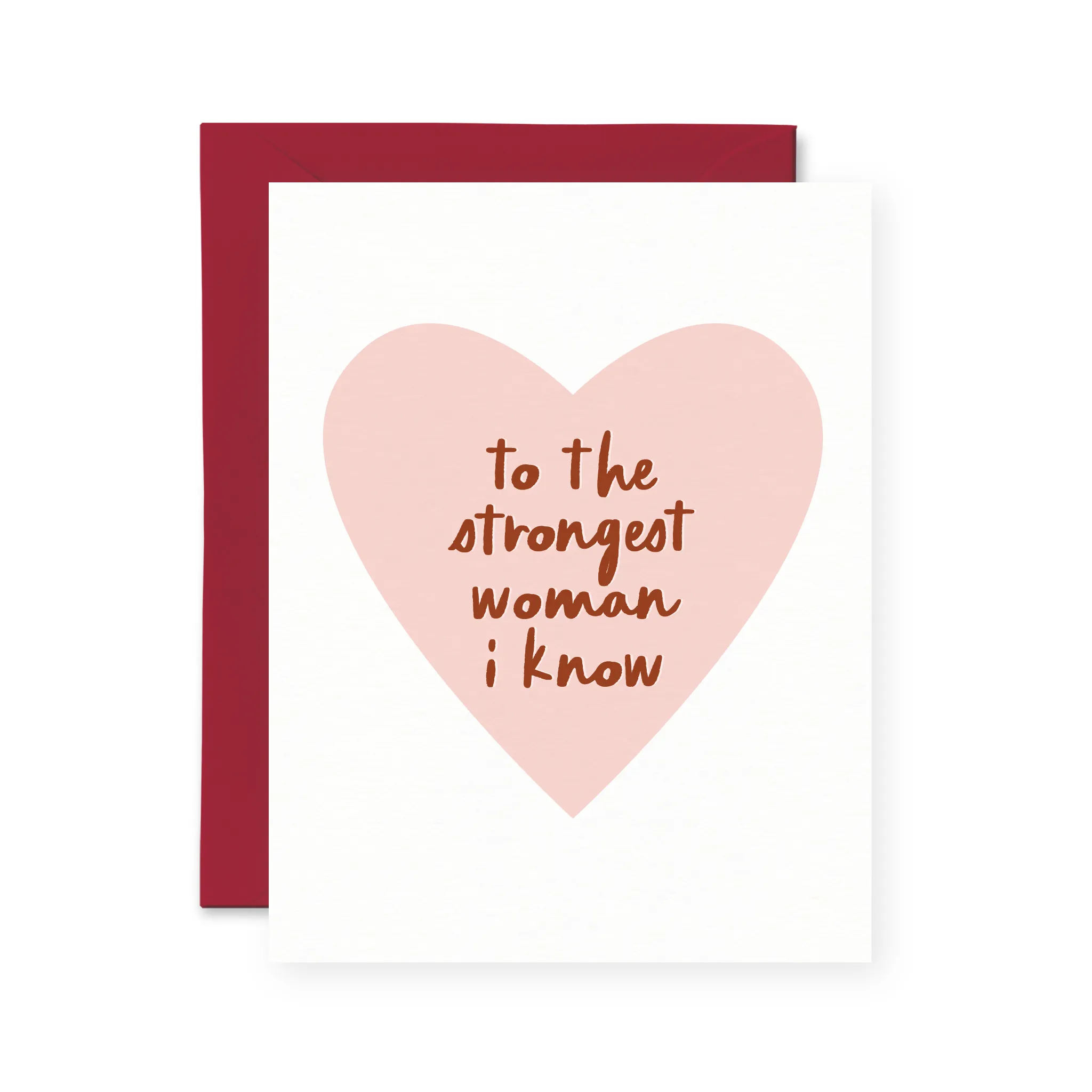 The Strongest Woman I Know Card Mother's Day Card sold by Brightside Boutique