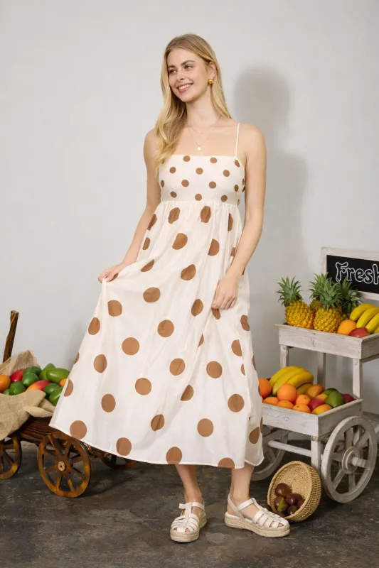 Timeless Dotty Midi Dress made by Blu Pepper
