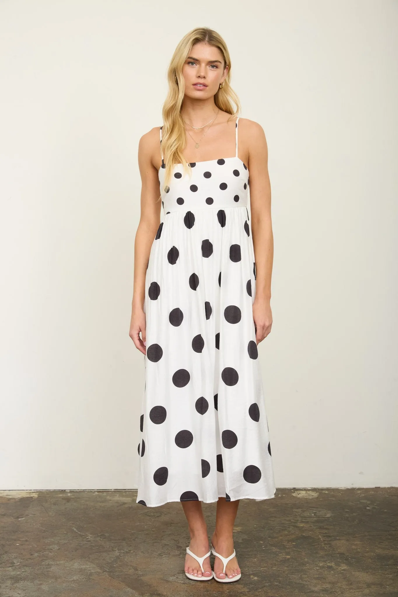 Timeless Dotty Midi Dress sold by Brightside Boutique product image thumbnail 2