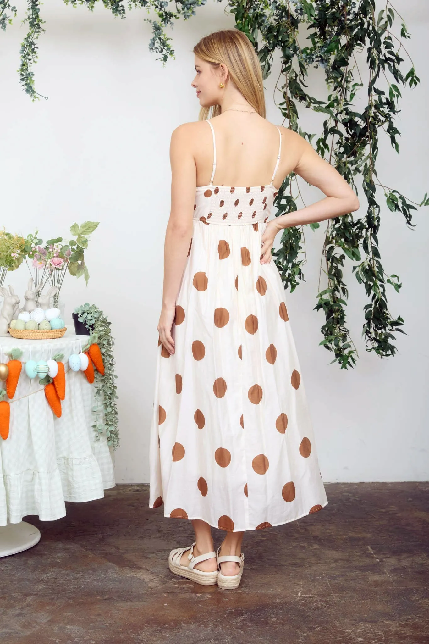 Timeless Dotty Midi Dress sold by Brightside Boutique product image thumbnail 4