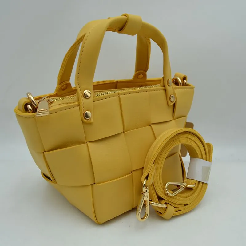 The Easton Woven Leather Bag sold by Brightside Boutique product image thumbnail 2