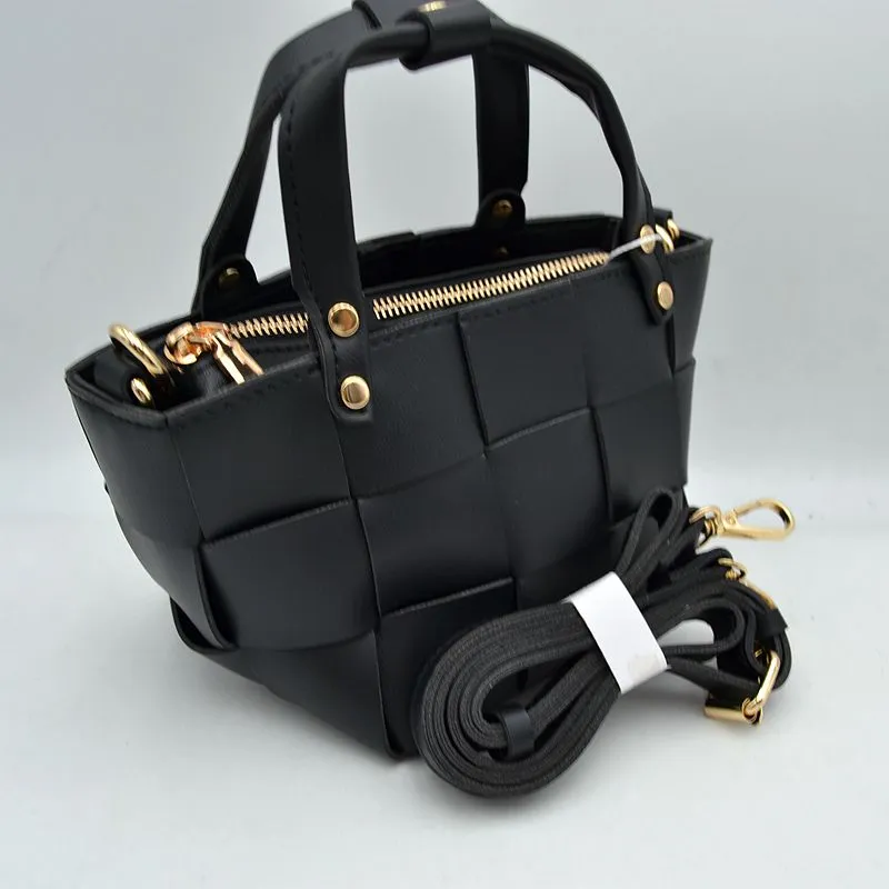 The Easton Woven Leather Bag sold by Brightside Boutique product image thumbnail 3