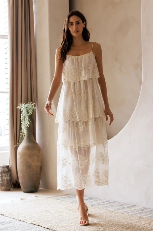 Secret Garden Lace Midi Dress made by Storia