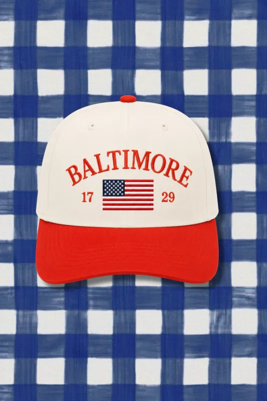 Baltimore Americana Snapback Preorder made by Brightside Boutique