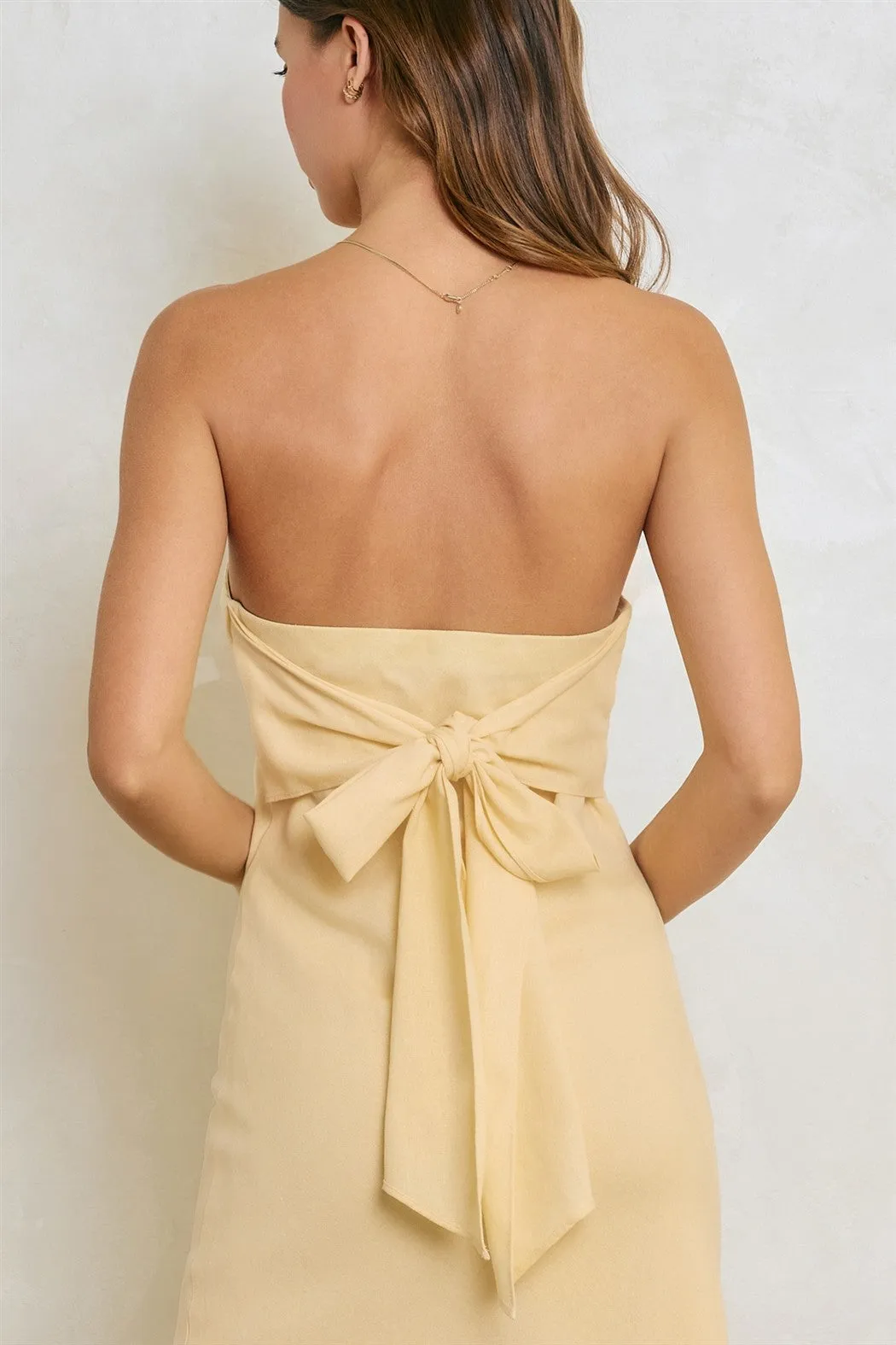 Barely Butter Maxi Dress sold by Brightside Boutique product image thumbnail 5